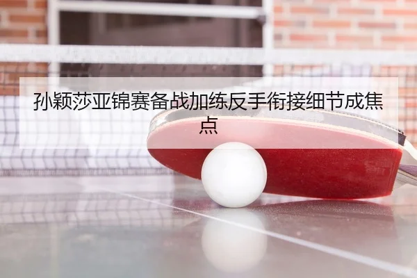 孙颖莎亚锦赛备战加练反手衔接细节成焦点